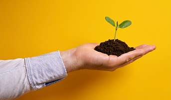 Eine Hand die einen mit Wasser gefüllten Messbecher hält. Symbolisch für die Fesstellung von Kompetenzen
