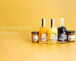 Sortimentsauswahl am Produkten aus der MALIAN Manufaktur im Shop erhältlich